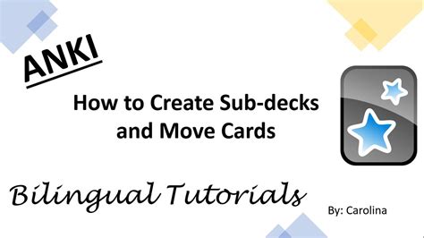 How To Create Sub Decks And Move Cards On ANKI English Version YouTube