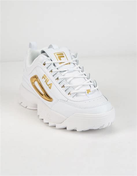 Fila Disruptor 2 Metallic Accent Womens Shoes Gold Tillys