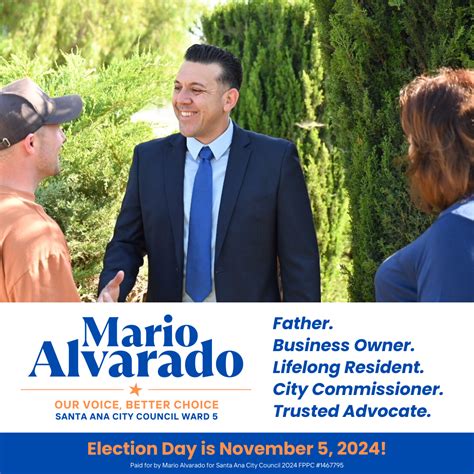 Mario Alvarado Launches Campaign For Ward 5 On The Santa Ana City