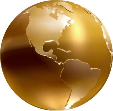 Planeta Tierra Medalla De Oro Creativa Globo Mundo Esfera Png Pngwing