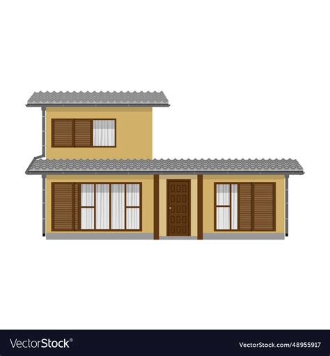 Japanese style house Royalty Free Vector Image