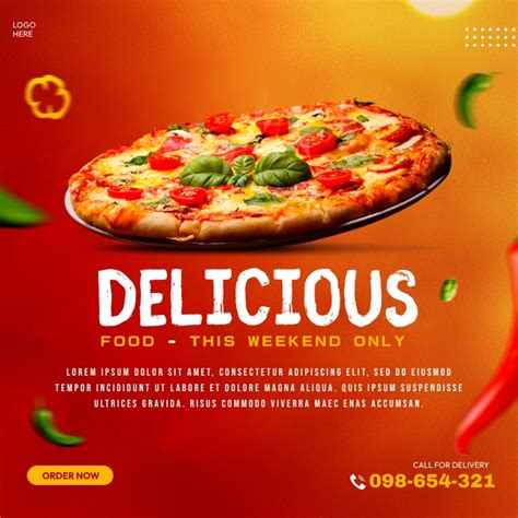 Pizza Menu Template Postermywall