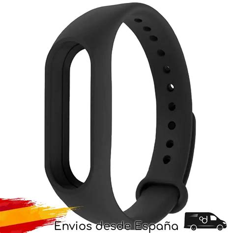 Correa De Repuesto Compatible Con Xiaomi Mi Smart Band 3 4 Negra