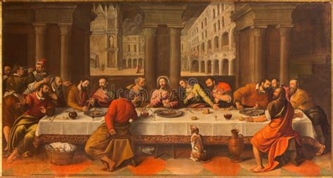 Venezia Lultima Cena Del Cena Di Ultima Di Cristo Da Girolamo Da Santacroce 1490 1556