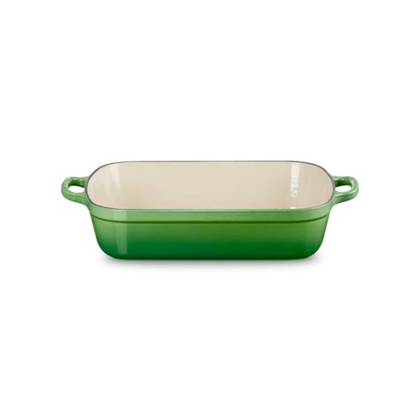 Le Creuset Signature Cast Iron Roaster 33cm Bamboo Green Kitchenware