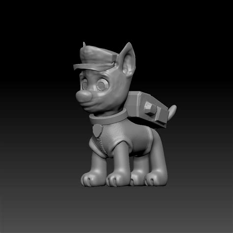 Stl File Paw Patrol Chase 🐾 ・3d Printer Model To Download・cults