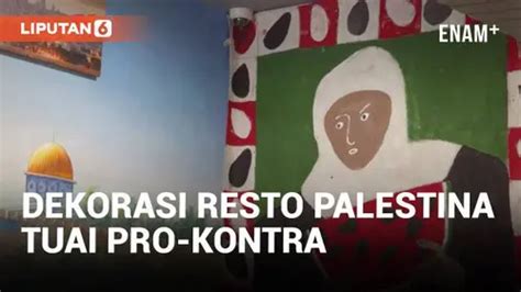 VIDEO Restoran Palestina Di New York Kampanye Lewat Dekorasi Berani