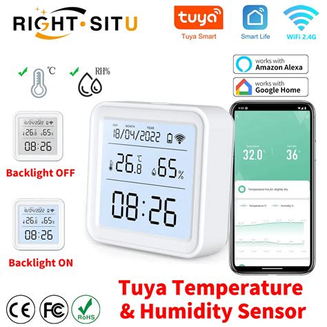 Tuya Wifi Smart Temperature Sensore Di Umidit Igrometro Termometro