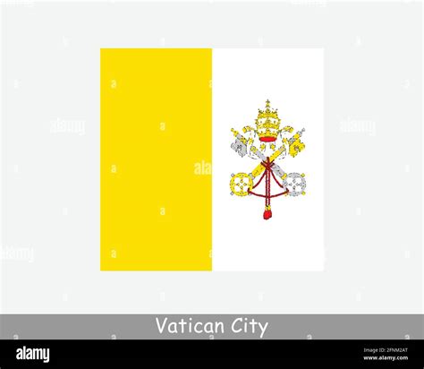 National Flag Of Vatican City Holy See Vatican City State Country Flag