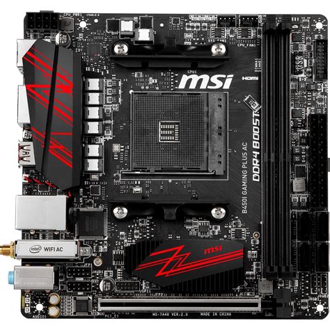 MSI B450I Gaming Plus AMD B450 So.AM4 Dual Channel DDR4 Mini-ITX Retail ...