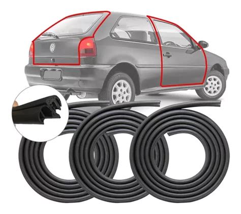 Kit Borracha Vedação Porta E Mala Vw Gol G2 G3 G4 2 Portas