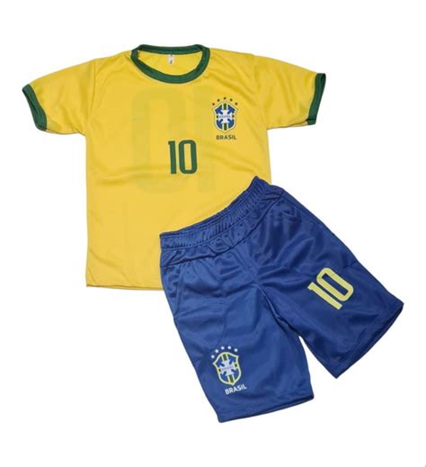 Conjunto Brasil Uniforme Futebol Copa Só Tamanho 12 no Elo7