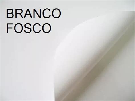 Adesivo Vinil Branco Fosco Impress O Laser Prova D Gua A R Em