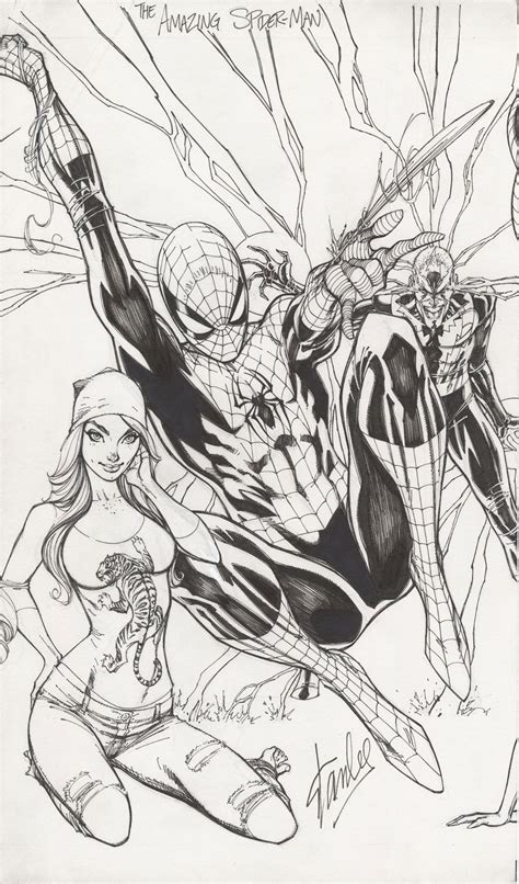 Comics Scott Campbell Cover 2014 Cover F Connecting Amazing Spider Man