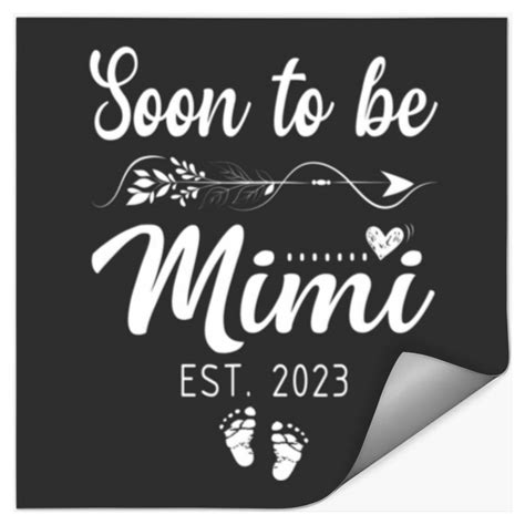 Womens Soon To Be Mimi Pregnancy Reveal 2023 Mimi Stickers Sold By