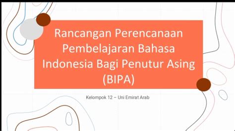 Mengenal Karya Sastra Indonesia Dalam Pembelajaran BIPA YouTube