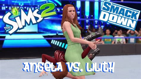 Angela Pleasant Vs Lilith Pleasant Sims 2 Smackdown Wwe 2k22 Youtube