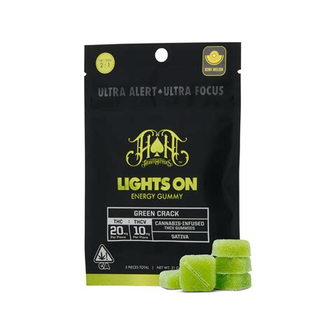 Green Crack Sativa Lights On Thcv Energy Gummies Mg Thc Mg