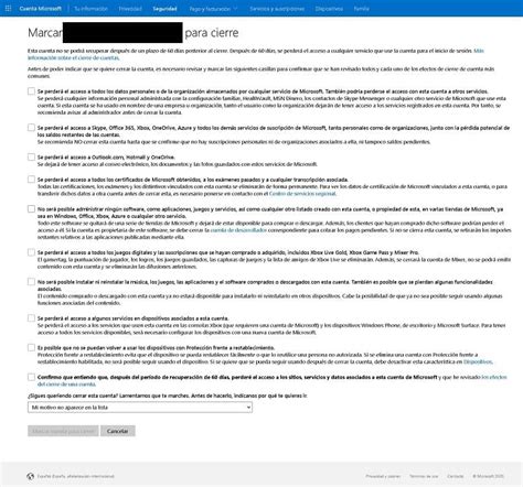C Mo Borrar Y Cancelar Una Cuenta De Microsoft En