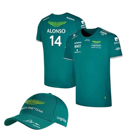 Aston Martin camisetas de Fórmula 1 para hombre y mujer camisa