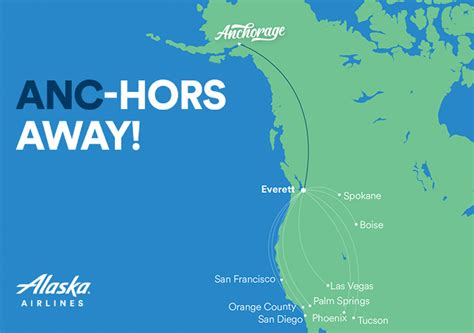 New Route Alert Alaska Airlines Adds Nonstop Flight Between Everett And Anchorage Alaska