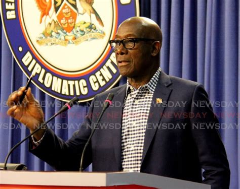 Rowley Rejects Invitation To Unc Crime Talks Trinidad And Tobago Newsday