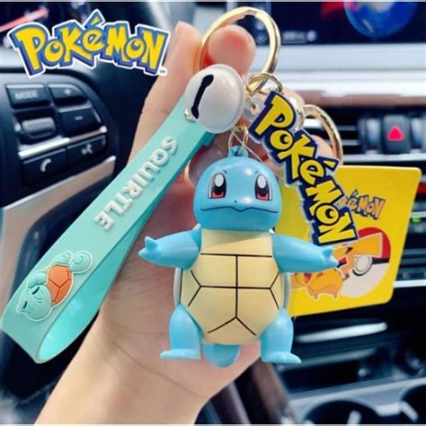 Pok Mon Pikachu Bulbasaur Squirtle Charmander Nyckelring Figurer Model