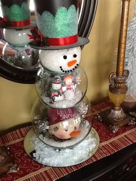 Adorable Diy Fishbowl Snowman Ideas Manualidades Navide As