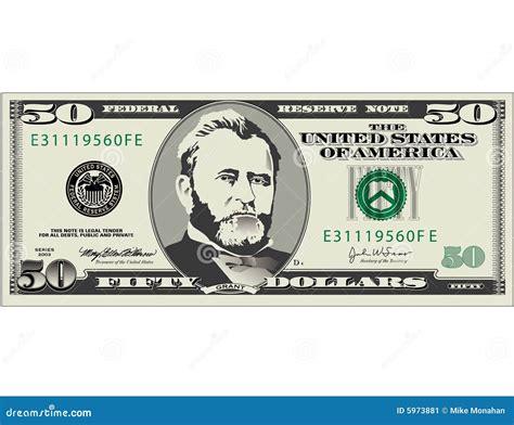Fifty Dollar Bill Clip Art