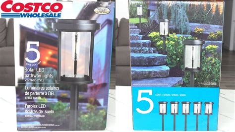 Solar Led Pathway Lights Naturally Solar Gtx Pack Unboxing Costco