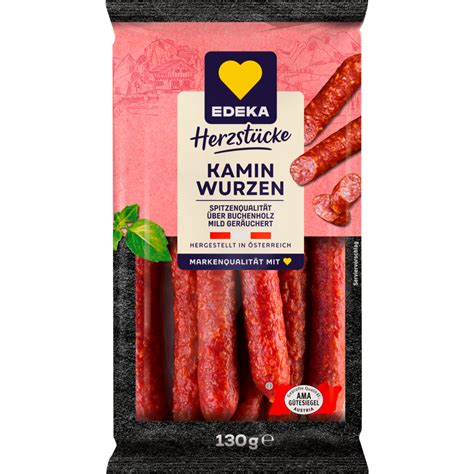 Edeka Herzst Cke Kaminwurzen G Sticks Snacks Wurst