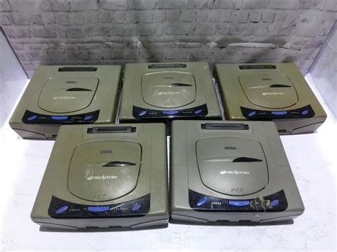 【傷や汚れあり】【ij7 97】【100サイズ】sega セガサターン ゲーム機本体のみ5台セットhst 3210ジャンク扱い※傷汚れ