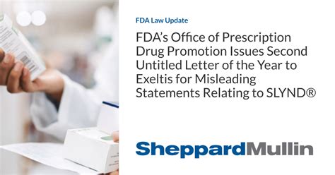 Fdas Office Of Prescription Drug Promotion Issues Second Untitled