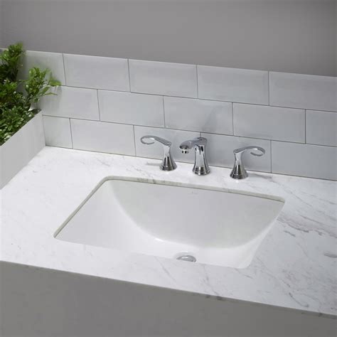 Decorative Undermount Bathroom Sinks - Rectangle Glass Undermount Sink ...