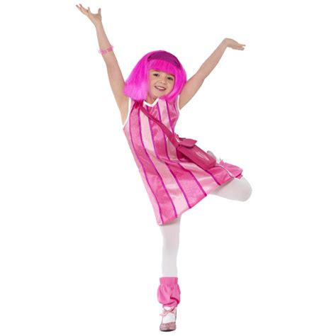 Child Lazy Town Stephanie Sportacus Outfit Girls Boys Kids Fancy Dress ...