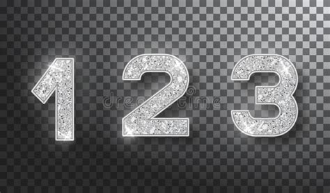 Sparkling Numbers Stock Vector Illustration Of Doodle