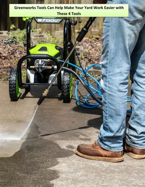 Ppt Greenworks Tools Can Help Make Your Yard Work Easier With These 4 Tools Powerpoint