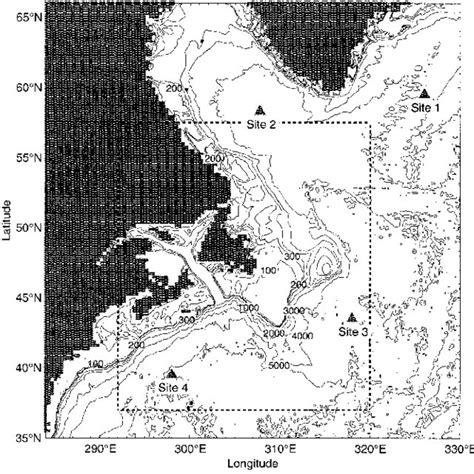 Selected Bathymetric Features Within The Model Domain Of The Northwest Download Scientific