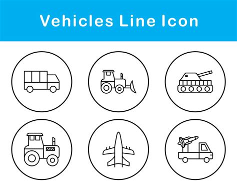 Vehicles Vector Icon Set 21457421 Vector Art At Vecteezy