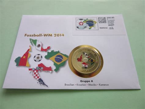 Numisbrief FUSSBALL WM 2014 Gruppe A 500 Exemplare Kaufen Auf