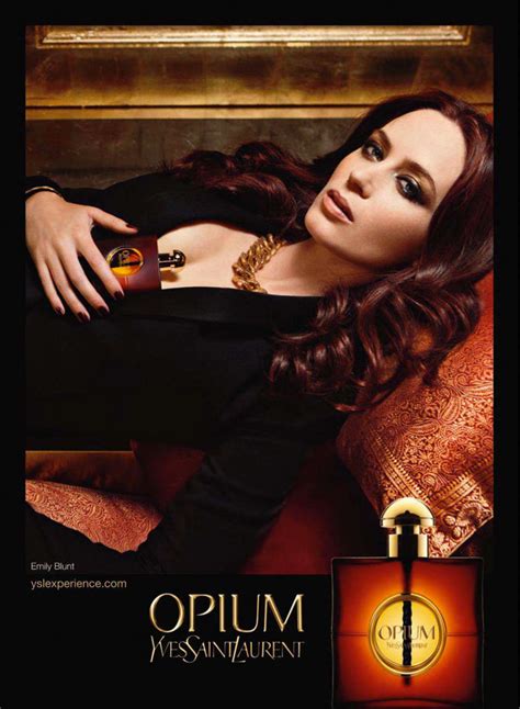 Emily Blunt for Yves Saint Laurent Opium Fragrance Campaign by Patrick ...