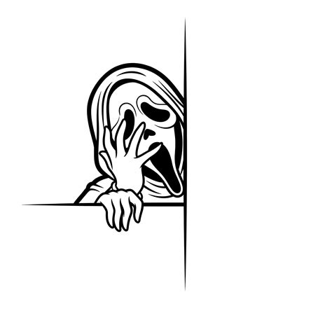 19 Ghostface Coloring Pages: Halloween Creative and Joyful