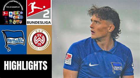 Hertha BSC Vs Wehen Wiesbaden Bundesliga 2 HIGHLIGHTS 2 Spieltag YouTube