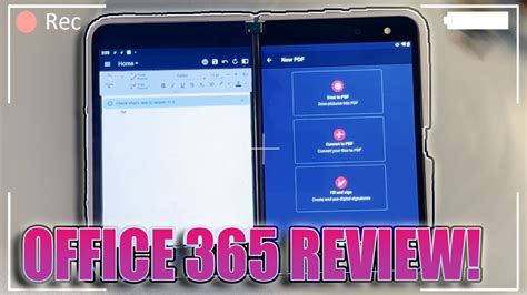 MICROSOFT SURFACE DUO OFFICE 365 REVIEW THIS SHOWS OFF THE DUOS FULL