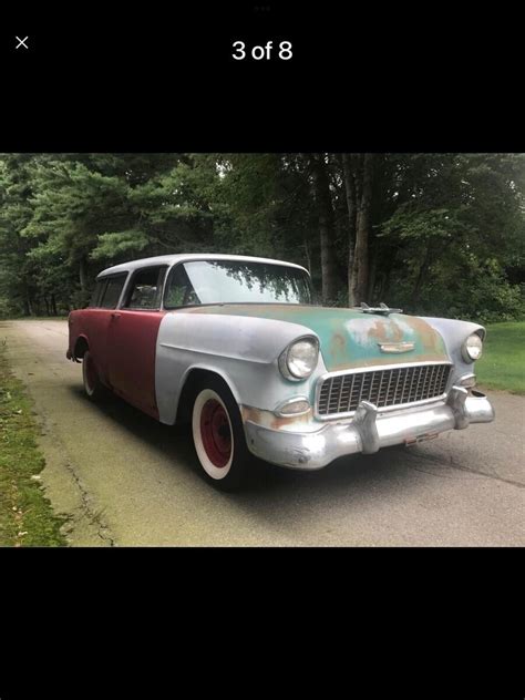 1955 Chevrolet Nomad Wagon Red RWD Automatic for sale