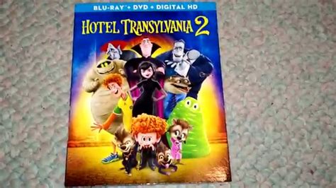 Hotel Transylvania 2 Blu Raydvd Combo Pack Unboxing Youtube