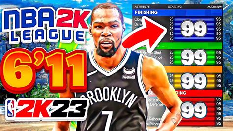 This 611 Kevin Durant Build Dominates The Nba 2k23 League Draft Combine Youtube