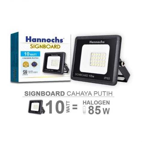 Jual Lampu Sorot Hannochs Signboard W W W W W Cahaya Putih