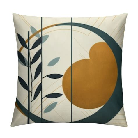 ARISTURING Boho Abstract Sun Pillow Covers Mid Century Modern Throw