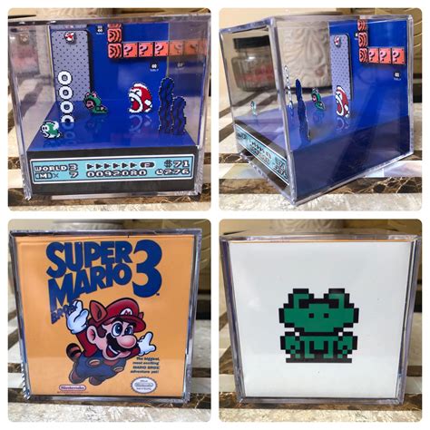 Nintendo Super Mario Bros Shadow Box Diorama Marketing And